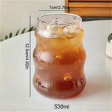 Creative Ins Glass Cup Heat-resistant Tumbler Transparent Tea Juice Milk Coffee Mug Home Water Glasses Cocktail Beer Glasses