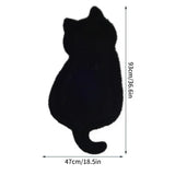 Cat Plush Carpet for Living Room Shaggy Rug Cat Patterns Floor Mat Anti-slip Long Hair Solid Bedroom Carpets Decor