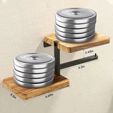 Wooden Paper Towel Holder Space Saving Countertop Organizer with Vertical Paper Storage Kitchen Bathroom Phone Roll Paper Rack