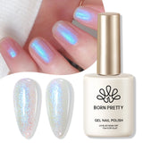 15ml Aurora Glitter Gel Nail Polish Iridescent Pearl Shimmer Effect Soak Off UV LED Manicure Varnishes