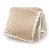 Baby Blankets Knitted Newborn Boy Girl Bedding Quilt 90*70CM Plaid Infant Stroller Swaddle Envelop Wrap Fashion Solid Super Soft