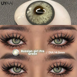 NEW Lenses Colored Contact Beauty Colored Pupils Green Contact Lenses Natural Look Lenses Women Brown Pupils High Quality