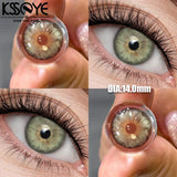 2Pcs Best Selling Contacts Colored Lenses Cleopatra2.0 Myopia Degree Green Grey Series Soft Lens Eye  Fast Shipping