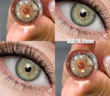 2Pcs Best Selling Contacts Colored Lenses Myopia Degree -0.00 to -8.00 Blue Green Grey Series Soft Lens EyeBeauty Pupil