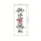 1 Sheet Hand Flower Ring Tattoo Sticker Waterproof Lasting Temporary Tattoo
