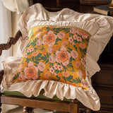 French Country Style Pillowcase Ruffle Pillows For Sofa Headrest Cushion Pillow Cover Bolster Living Room New Home Decoration