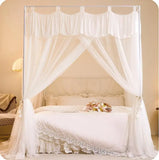 Summer Mosquito Net for Home Decor with Bracket Princess Palace Bed Tent for Girls Canopy 1.2m 1.5m 1.8m 2m Bed
