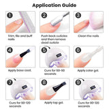 Sky Blue Nail Gel Polish Soak Off UV LED Semi Permanent Varnish Manicure Tools For Salon Nail Art DIY Popular Color