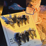 Handmade Nail Shot of Spicy Girl Heavy Industry Metal Lost Paradise Subculture Super Cool Spicy Girl Dark Personality  Nails