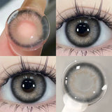 1 Pair Purple Beauty Colored contact lenses For Eyes Halloween Makeup Lens Pupils Fashion Big Eye Lenses Myopia Lenses