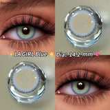 Yearly Colored Contact Lenses for Eyes Natural Eye La Girl Gray Contact Blue Lenses Blue Lenses Fashion Lenses 2PCS