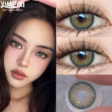 1 Pair New Product Korea Cosplay Contacts Lenses Fashion Purple Green and red Soft Color Contacts Fast Shiping