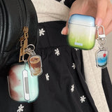 Simple Transparent Gradient Smudging TPU Case For Apple Airpods 2 3 Earphone Coque Soft Silicone Funda For Airpods Pro 2nd Cover