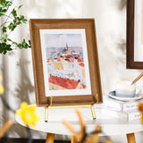 Durable Metal Easel Stand Elegant Foldable Display Easels Multifunctional Stable Table Top Easel Stand for Wedding Sign