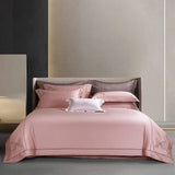 Luxury Butterfly Embroidery 1000TC Egyptian Cotton Bedding Set Duvet Cover, Bed Sheet, Pillowcases, With Elastic Band Bed Sheet
