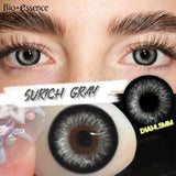 1 Pair Colored Contact Lenses with Prescription Natural Look Myopia Lenses 0~-6.00 Green Lenses Brown Contact Lenses