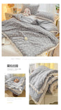 French Style Double-Layer Yarn Bean Quilt Spring and Autumn Warmth Quilt Adult Double Four Seasons Comforter Quilt Lace Ruffles