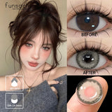 1pair Colorcon Contact Lenses for Eyes Fashion Gray Color Lenses Blue Lens Eye Contacts Beauty Pupils Yearly Cosmetics