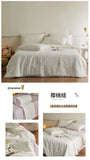 A-Class Double-Layer Soy Fiber Summer Quilt Air Conditioning Single Person Cool Thin Quilt Breathable for Student Home Textiles