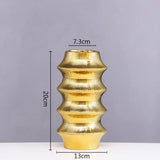 Ceramic Vase Light Luxury Tabletop Hydroponic Flower Arrangement Vases Modern Home Decoration Accessories