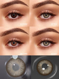 Natural Colored Contact Lenses Small Pupil Yearly Disposable Beauty Makeup Contact Lenses Without Myopia Prescription