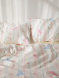 Adorable Pure Cotton Children's Room Bedding Set Snail Tower S Cute Print Duvet Cover Pillowcase Bed eet Quilt Set