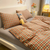 Nordic sling 100 Cotton Stripes Duvet Cover 150x200 Size Girl's Room housse de couette Skin friendly Quilt Cover Bed Linen