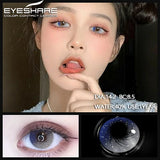 New style 1 Pair Color Contact Lenses with Natural Eye Contact Lenses Blue Brown Green Lenses Pupils Beauty Color lens