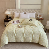 Japanese 100% Cotton Brushed Single Duvet Cover Striped Plaid Quilt Cover for Dorm Home Skin-Friendly Bedding for All Seasons