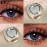 Grey Color Contact Lenses Big Black Eyes Lenses Natural Brown Lens Beauty Pupils Comestic Blue Lens 14.5/14.2mm