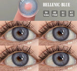 1 Pair Colored Contact Lenses for Eyes Natural Fashion Lenses Gray Beauty Pupils Blue Eye Lenses Cosmetics Soft Lenses