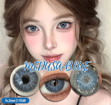1 Pair Colorful Eyes Blue Lenses Korean Natural Lenses Color Contact Lenses Eyes Gray Soft Beautiful Pupil Annual Use