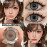 1 Pair Blue Colored Contact Lenses for Eyes Natural Brown Contact Lenses Fashion Lenses Brown Eye Lens Softlenses
