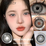 1pair Colorful Contact Lenses Brown Lenses Fashion Makeup Pupil Eyes Lens Cosplay Cosmetic Lens Yearly Use Eye Contact