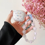 Flower Hearts Butterfly Soft Silicone Earphone Case For Lenovo LP40 TWS Bracelet Pendants Clear Case for Lenovo LP40 Pro Cover
