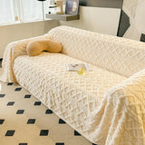 Autumn Taffeta Fleece Sofa Blanket Soft Comfortable Protective Cover for 1-4 Seater Sofas Jacquard Plush Throws Blanket