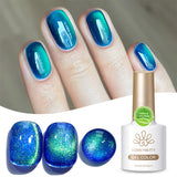 10ml Pink Gold Water Light Cat Magnetic Gel Polish HEMA TPO FREE Aurora Glitter Crystal Soak Off UV Varnish Manicure