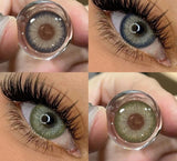 2pcs Colored Contact Lenses for Eyes Brown Eye Lenses Gray Pupils Lens Green Eye Contacts Blue Eye Lenses