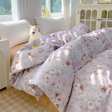 New Class A All-cotton Oxygen-enriched Double-layer Yarn Printed Quilt Cover Skin-friendly  Breathable Duvet Cover 220x240