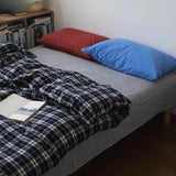 Wa Cotton Linen id Bedding Set Pure Cotton Color Woven Waed Cotton Four Piece Bedding Set for All Seasons Use