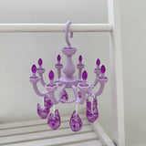 Plastic Princess Style Beautiful Drying Rack Multi-functional Underwear Socks Clip Clothes Hanger Dryer Towels Cloth Drying Rack