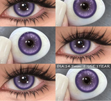 2Pcs Cosplay Contact Lenses Blue Anime Eye Lenses Halloween Red Makeup Beauty Pupils Purple Colored Eye Contacts Yearly
