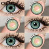 Brown Colored Contact Lenses Gray Beauty Makeup Lenses Fashion Blue Lens Brown Eyes Contacts Yearly Green Eye Lens