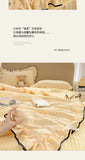 Summer Cooling Quilt Soft Skin-Friendly Air Conditioning Thin Blanket Single/Double Washable Home Textile Princess Wind Style