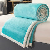 Double-sided Milk Velvet Warm Autumn Blanket for Bed Sofa Soft Warmth Single Double Blankets Comfortable Non-hair Shedding Quilt