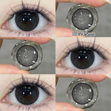1 pair New Purple Halloween Colored Contact Lenses Beauty Myopia Lens for Eyes Fashion Big Eye Lenses Natural Blue Lenes