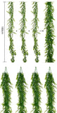 1/3 simulation eucalyptus 1.8m rattan green plant decoration wedding home wall-hung vine simulation plant.