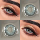 Cleopatra Collection Colored Circle Lenses 1Pair Half Year Disposable Natural Color Contacts