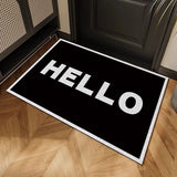 Multi-Style Welcome Door Mat Non-slip Dirt Trapper Absorbent Pad for Home Entryway Front Door & Living Room Decor