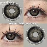 1 Pair Color Contact Lenses for Eyes Color Pupils Natural Brown Lenses Beautiful Pupils Cosmetic Gray Eye Lenses Yearly